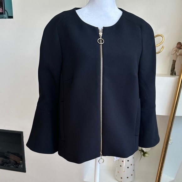 Ann Taylor Black Cape Jacket - Picture 2 of 8